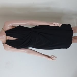 Emma And Michele Women's Casual Side Tie Above Knee Black Dress Size 6